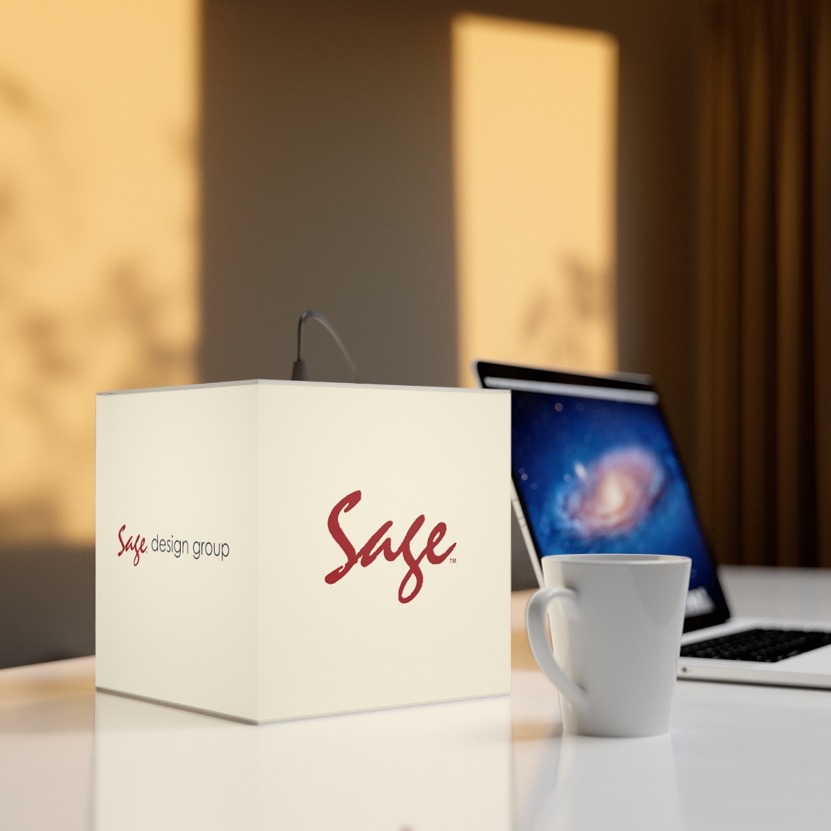 PrismaGlo™: RadiantHexa™ - Light Cube Lamp - White - Image 5