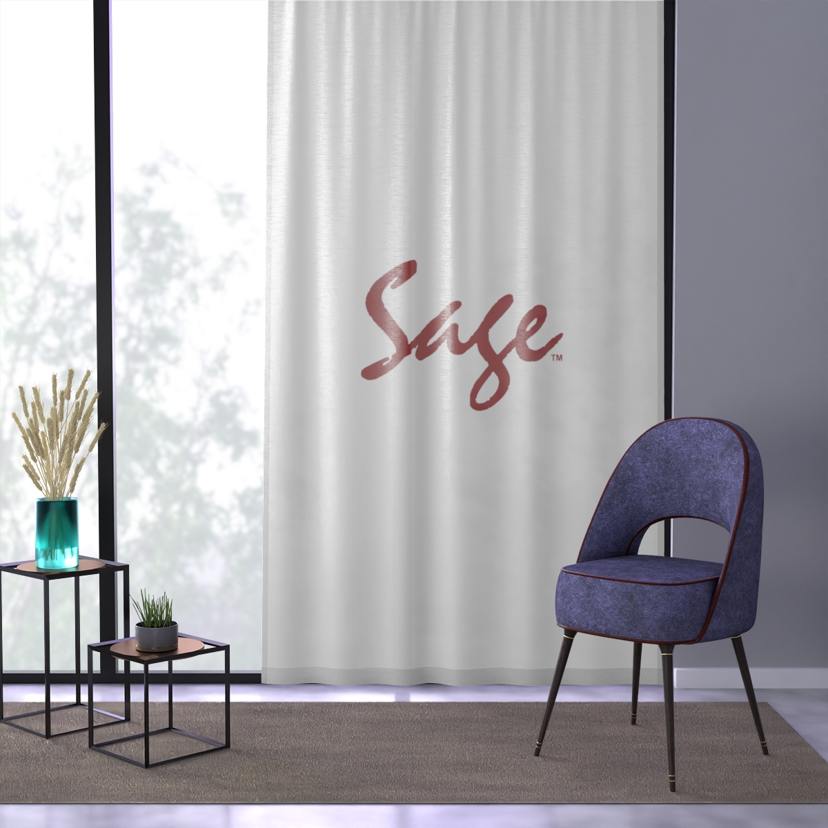 PersonalAura™: LuminAire Veil™ - Custom Sheer Window Curtain - Image 2