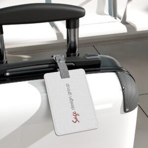 Explorer'sEmblem - Saffiano Luggage Tag - MERCH + SWAG - Sage Design Group - Annette Sage, CEO