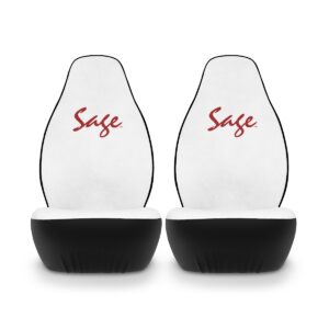 DriveDécor: Custom Covers - Custom Car Seat Covers - White - MERCH + SWAG - Annette Sage, CEO