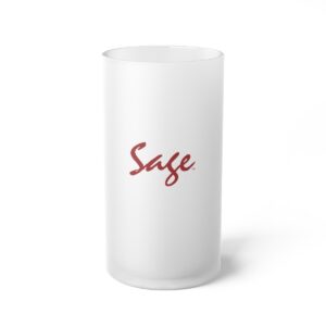 GlacierGlow: Beer Chalice - Custom Frosted Glass Beer Mug - MERCH + SWAG - Sage Design Group - Annette Sage, CEO