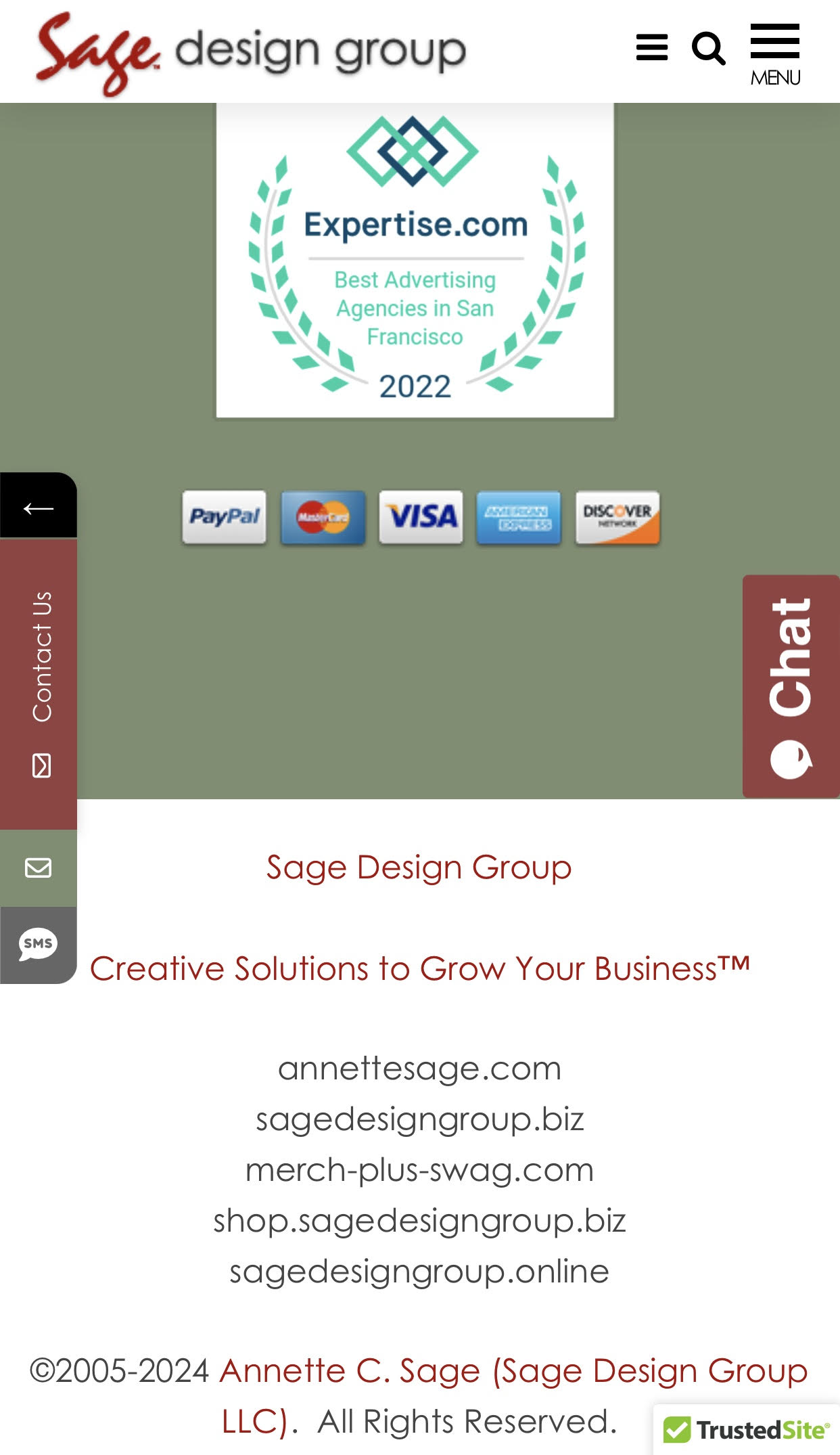 Sage Design Group Mobile App - Sage Design Group Website Design and Development - Annette Sage, CEO - Web Designer