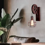 Steampunk Industrial Pulley Cage Wall Sconce - Sage Design Group - Annette Sage, CEO