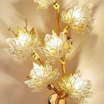 Luxurious Gold Branch and Crystal Maple Leaves Wall Lamp - Sage Design Group - Annette Sage, CEO