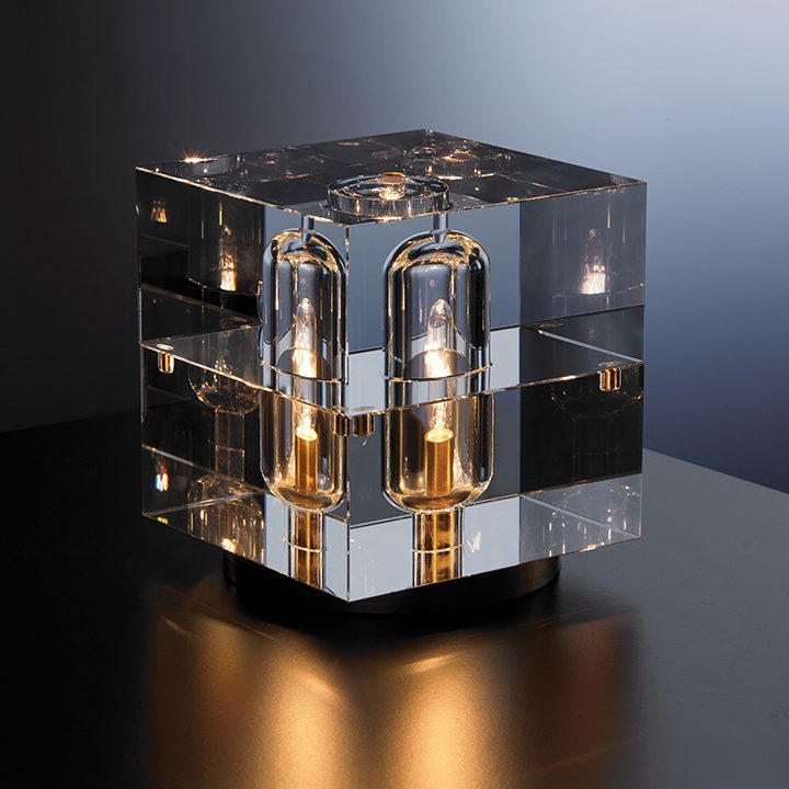 Postmodern Crystal Cube LED Nordic Desk Lamp - Sage Design Group - Annette Sage, CEO