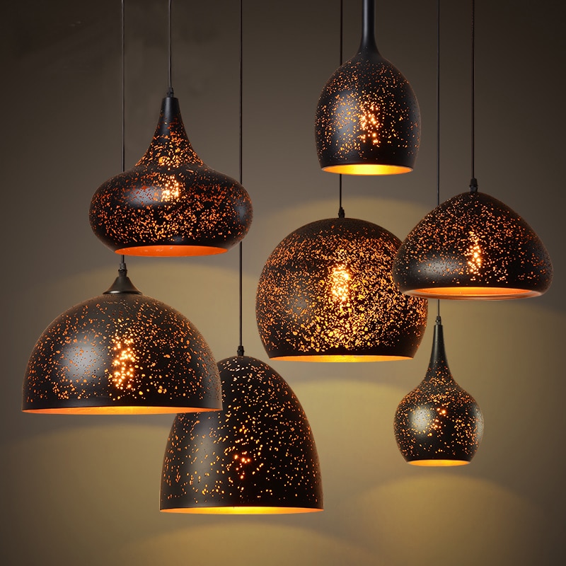 Nordic Wrought Iron Porous Etched Loft Style Pendant Lamp - Sage Design Group - Annette Sage, CEO